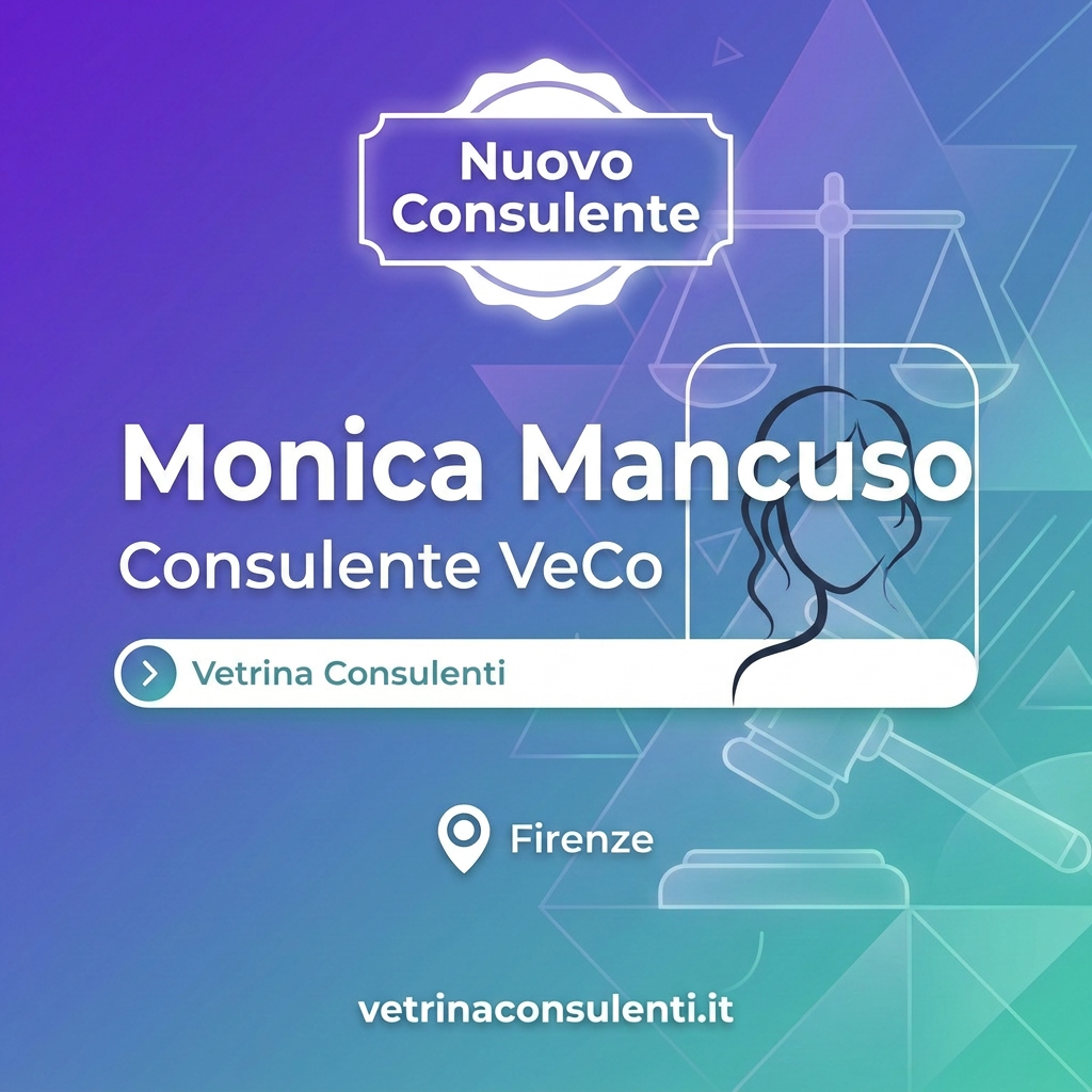 Benvenuta su Vetrina Consulenti, Monica! 👋